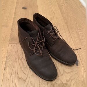 Timberland Men's Brown Leather Lace-Up Chukka Boots